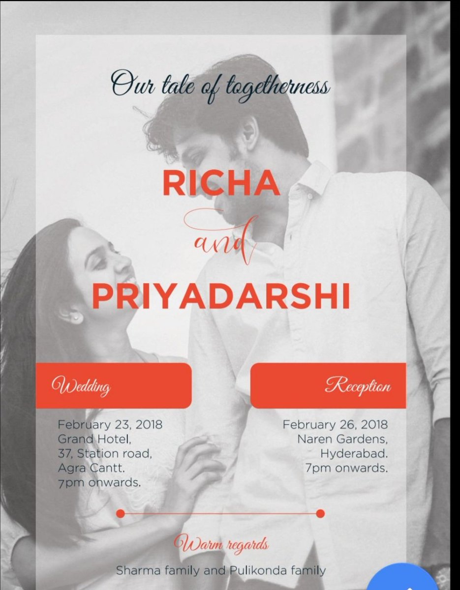 Priyadarshi's Wedding Updates