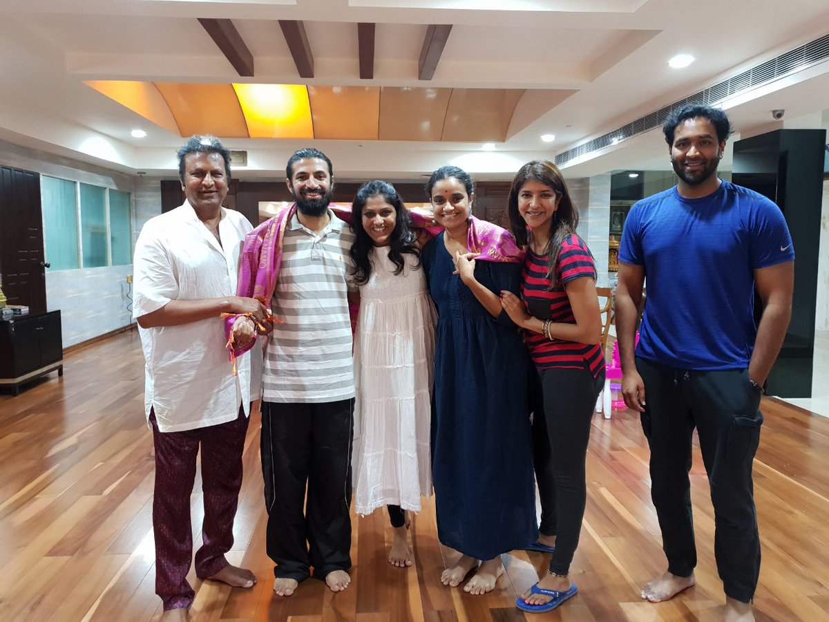 Mohan Babu felicitates Mahanati Team