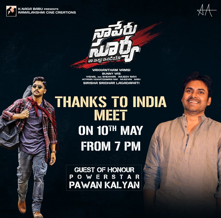 Pawan Kalyan to promote Naa Peru Surya