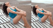 Malavika Sharma chilling down the beach side