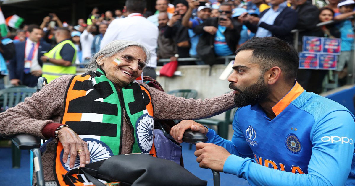 Virat Kohli was blown away with a passionate fan